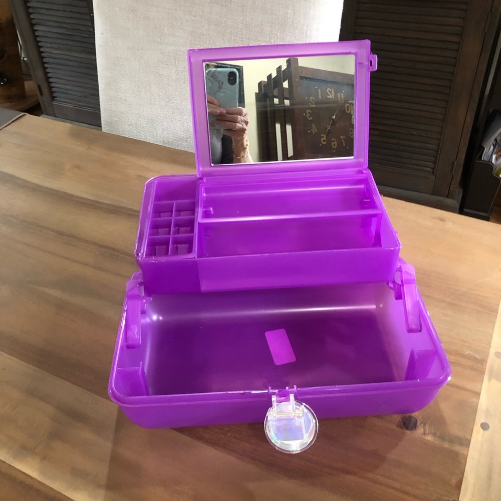 Vintage Purple Caboodles of California Expandable Vanity Organizer